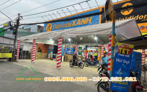 Cho thuê nhà bạt tổ chức sự kiện Hội chợ mua trả chậm của Điện máy xanh TPHCM