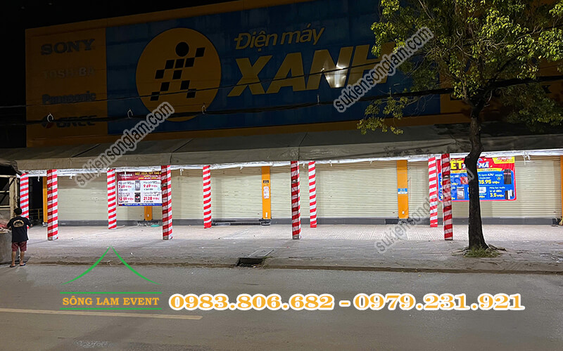 Cho thuê nhà bạt tổ chức sự kiện Hội chợ mua trả chậm của Điện máy xanh TPHCM