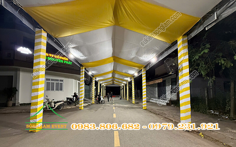 Cho thuê nhà bạt tổ chức Tiệc tất niên công ty Trình Nguyên Phát