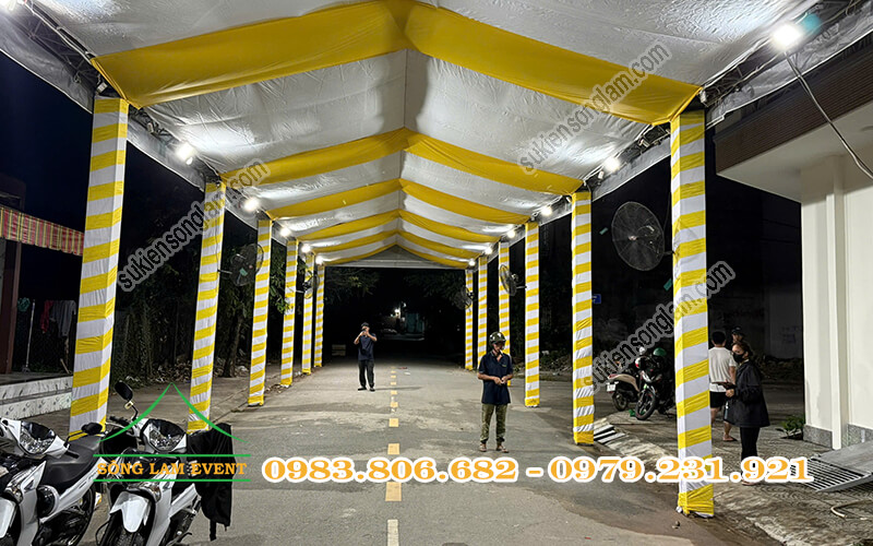 Cho thuê nhà bạt tổ chức Tiệc tất niên công ty Trình Nguyên Phát