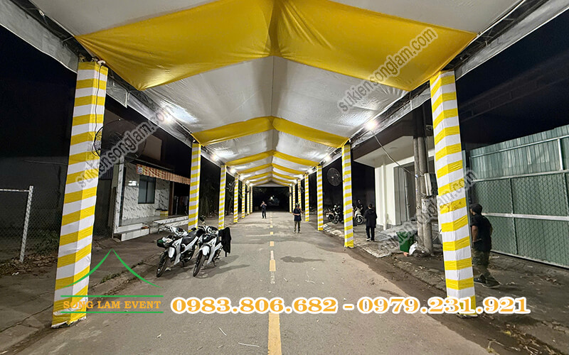 Cho thuê nhà bạt tổ chức Tiệc tất niên công ty Trình Nguyên Phát