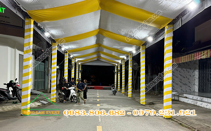 Cho thuê nhà bạt tổ chức Tiệc tất niên công ty Trình Nguyên Phát