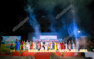 Cho thuê sân khấu sự kiện tố chức phiên chợ quê chuyến xe miền trung lần 9