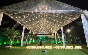 Rạp che có chịu được mưa lớn gió mạnh không