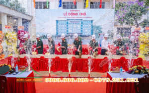 Cho thuê thiết bị sự kiện tổ chức lễ động thổ khu điều trị nội trú bệnh viện quân y 120