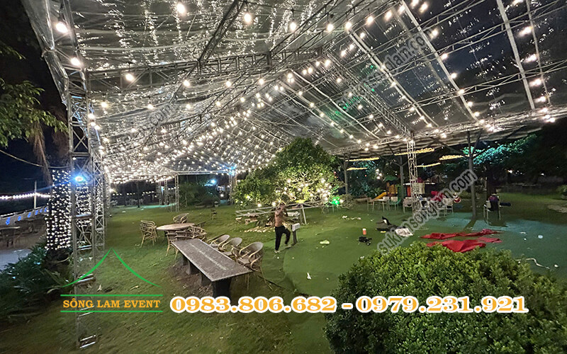 Cấu tạo nhà bạt trong suốt