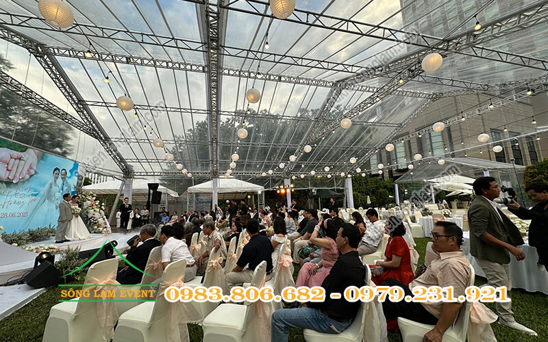 Cấu tạo nhà bạt trong suốt