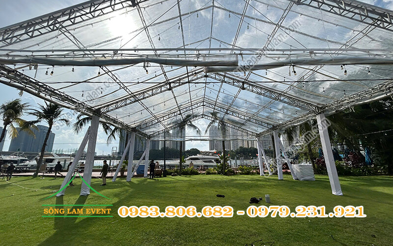 Cấu tạo nhà bạt trong suốt