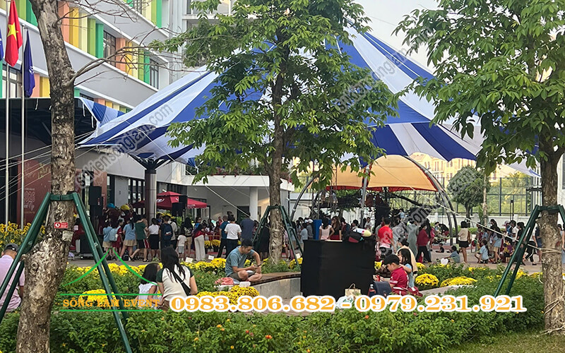 Cho thuê dù sự kiện tổ chức Hội xuân 2026 trường Vinshool Central Park TPHCM