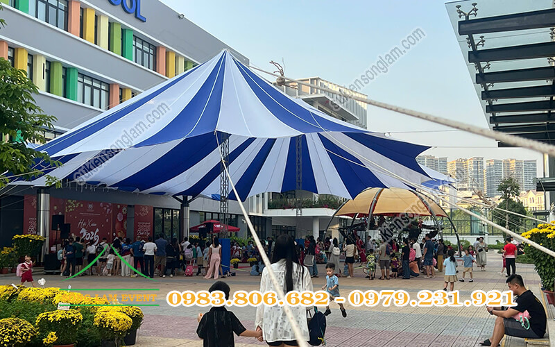 Cho thuê dù sự kiện tổ chức Hội xuân 2026 trường Vinshool Central Park TPHCM