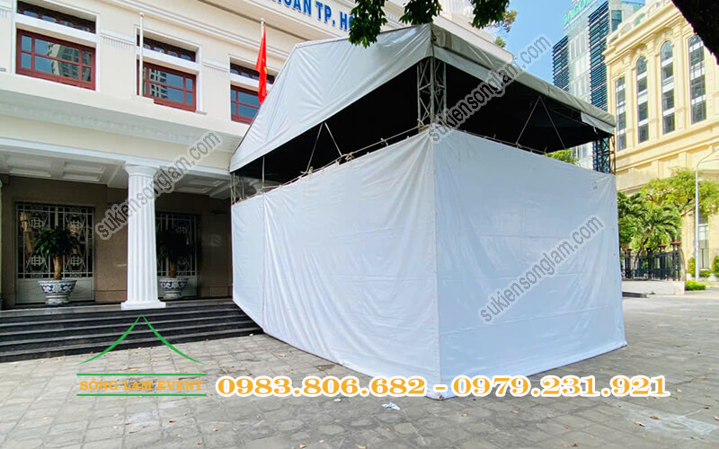 Cho thuê nhà bạt tại Sở giao dịch chứng khoán TPHCM