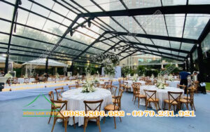 cho thuê nhà bạt trong suốt