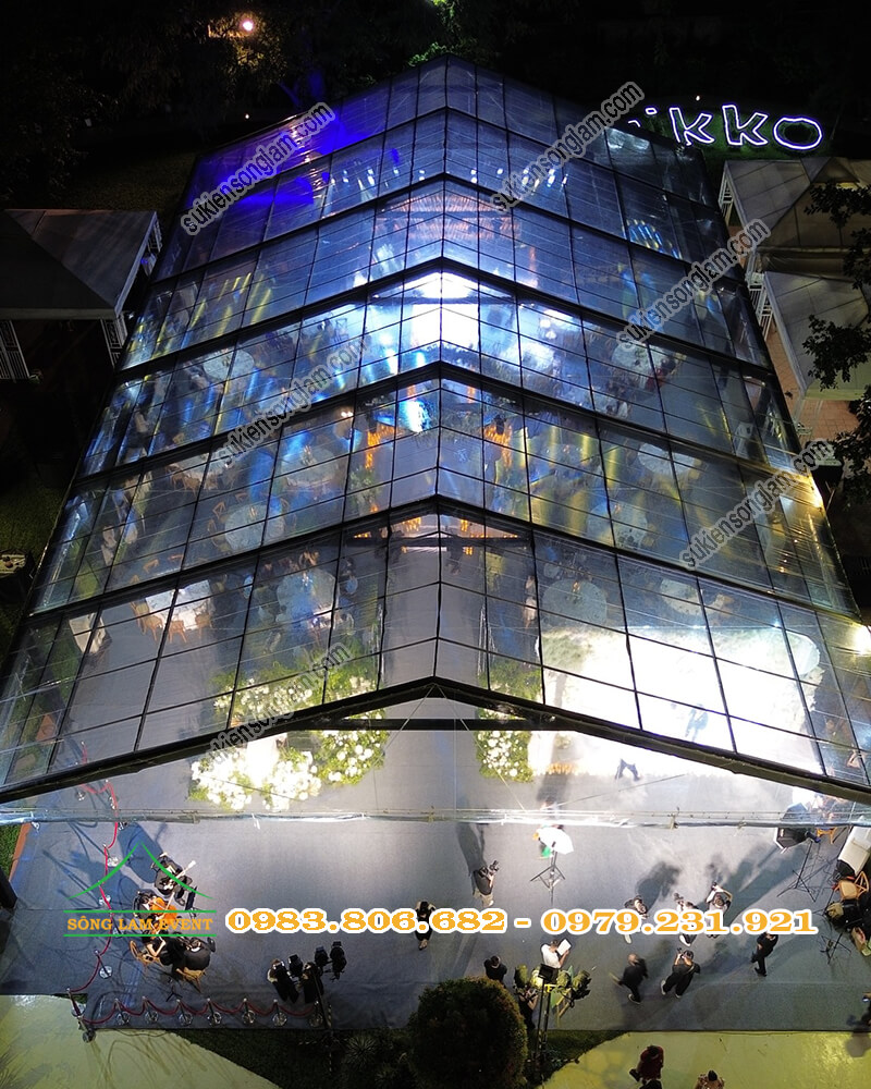 cho thuê nhà bạt trong suốt