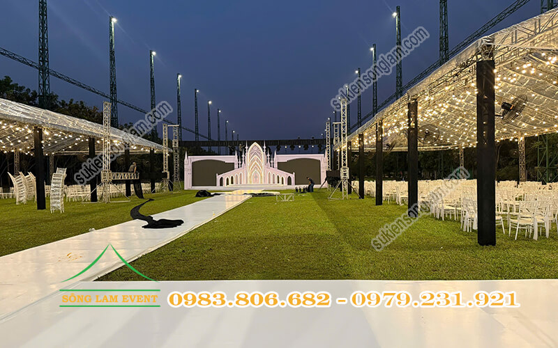 Cho thuê nhà bạt trong suốt tổ chức tiệc cưới ngoài trời tại Tây Ninh Cho thuê nhà bạt trong suốt tổ chức tiệc cưới ngoài trời tại Tây Ninh