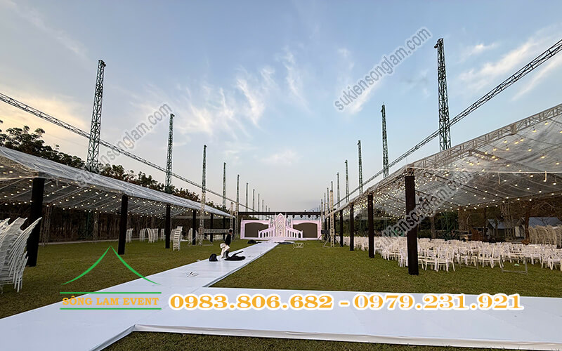 Cho thuê nhà bạt trong suốt tổ chức tiệc cưới ngoài trời tại Tây Ninh Cho thuê nhà bạt trong suốt tổ chức tiệc cưới ngoài trời tại Tây Ninh