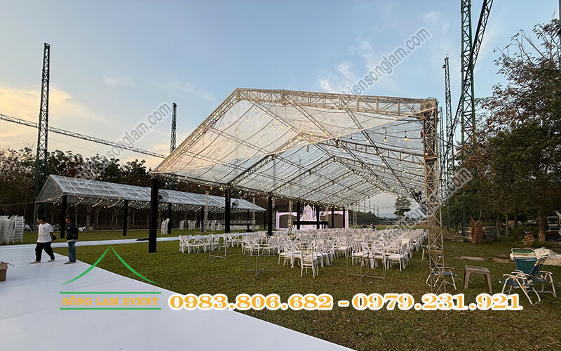 Cho thuê nhà bạt trong suốt lắp đặt tổ chức tiệc cưới ngoài trời tại TPHCM Cho thuê nhà bạt trong suốt tổ chức tiệc cưới ngoài trời tại Tây Ninh