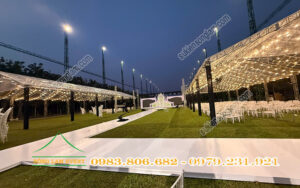 Cho thuê nhà bạt trong suốt tổ chức tiệc cưới ngoài trời tại Tây Ninh