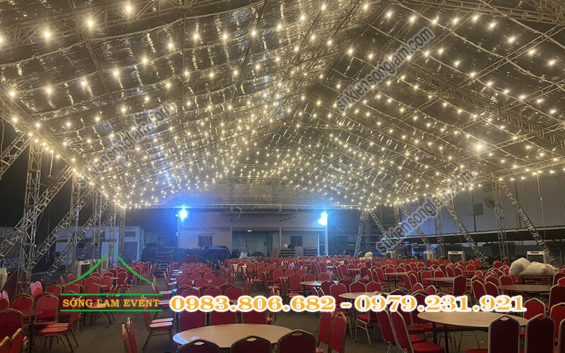 Cho thuê nhà bạt trong suốt tổ chức Tiệc tất niên 2025 tại KCN Amata Đồng Nai