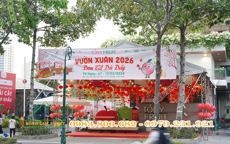 Cho thuê nhà bạt tổ chức Vườn Xuân Tony Fruit 2026 Cho thuê nhà bạt tổ chức Vườn Xuân Tony Fruit 2026
