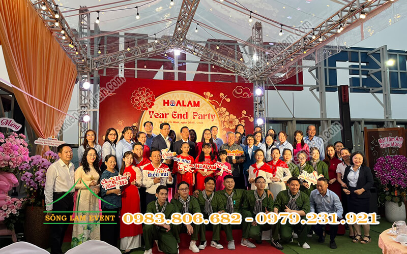 Cho thuê nhà bạt tổ chức Year End Party 2025 của Hoa Lâm Group TPHCM