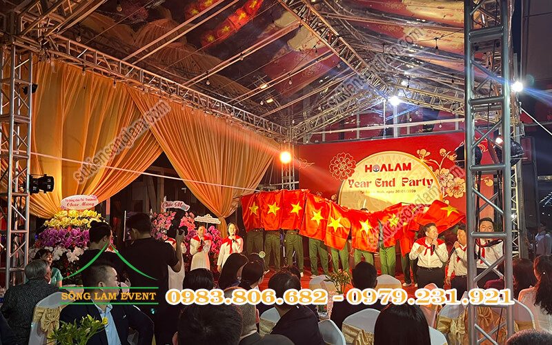 Cho thuê nhà bạt tổ chức Year End Party 2025 của Hoa Lâm Group TPHCM