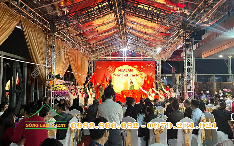 Cho thuê nhà bạt tổ chức Year End Party 2025 của Hoa Lâm Group TPHCM