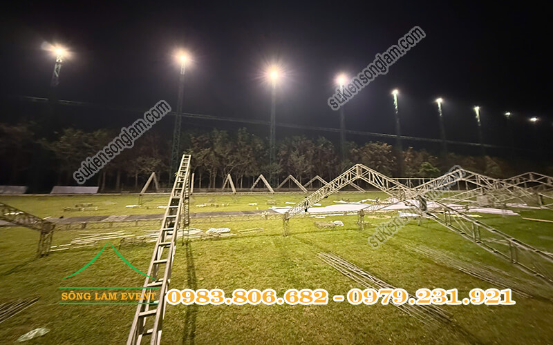 Quy trình lắp đặt nhà bạt không gian Quy trình lắp đặt nhà bạt không gian