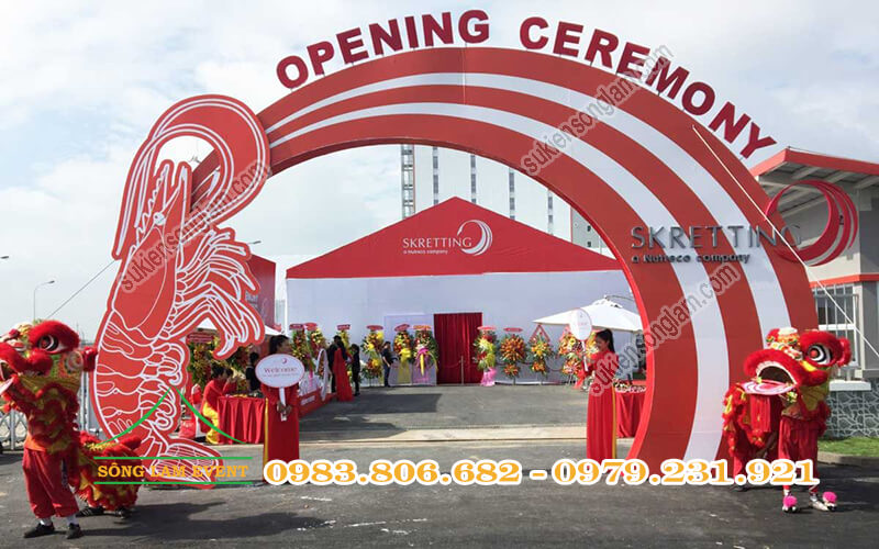 Thi công cổng chào sự kiện