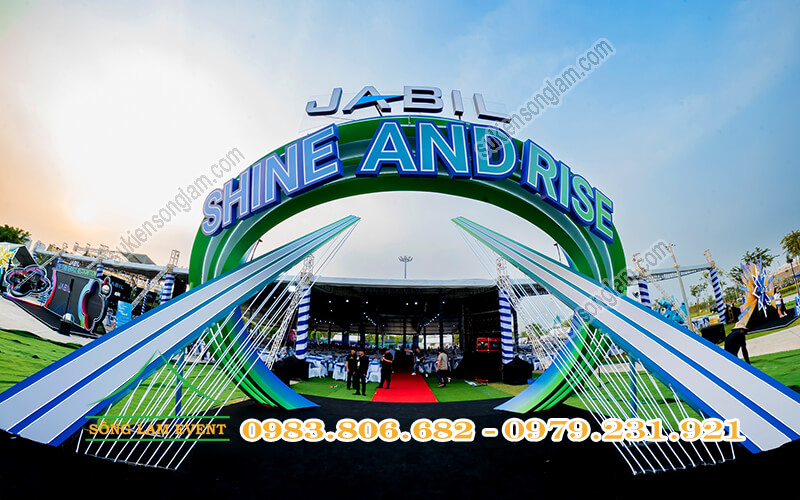 Thi công cổng chào sự kiện