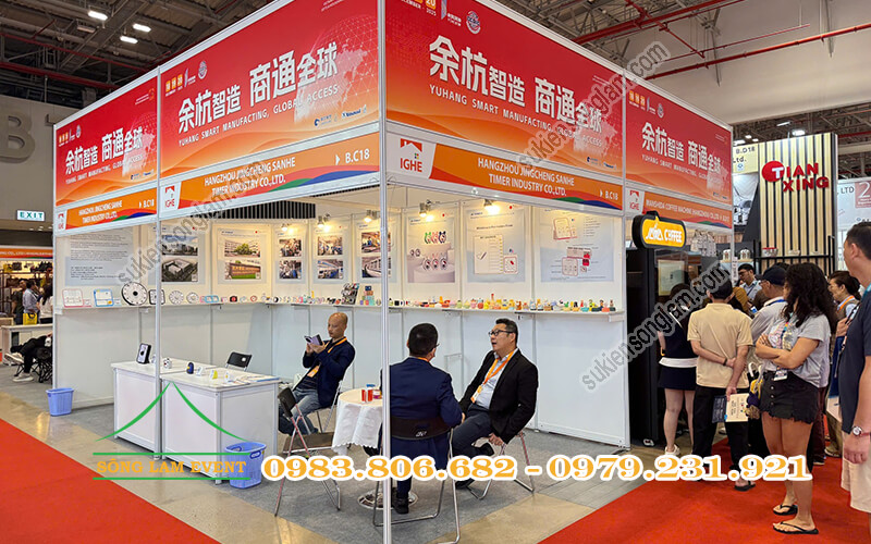 Thi công gian hàng hội chợ