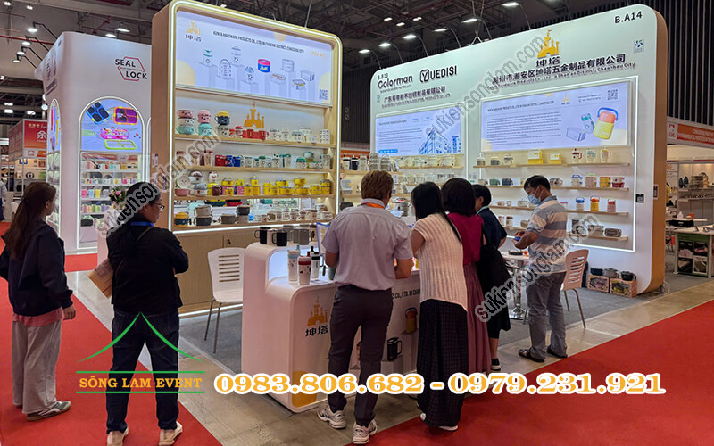 Thi công gian hàng hội chợ