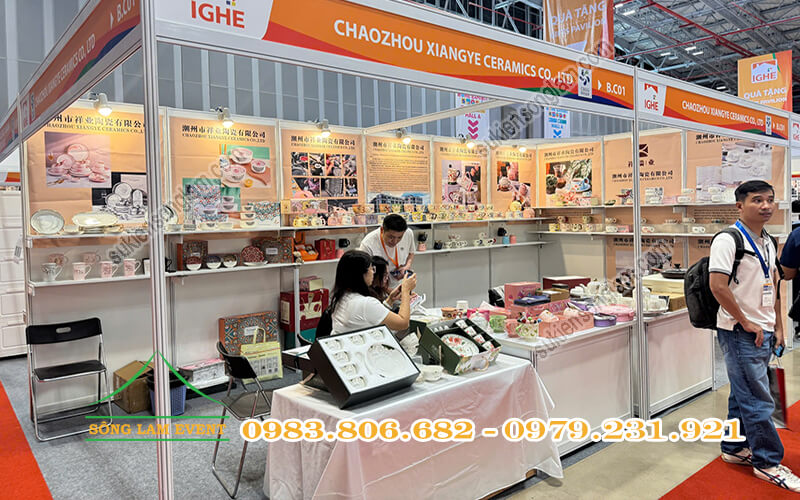 Thi công gian hàng hội chợ