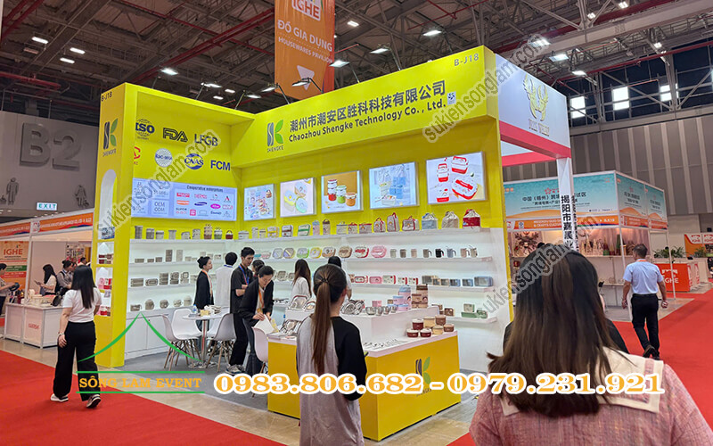 Thi công gian hàng hội chợ