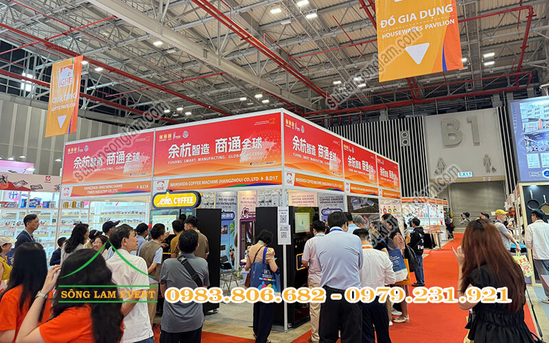 Thi công gian hàng hội chợ