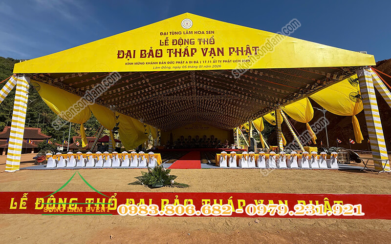 tiêu chuẩn an toàn khi lắp đặt nhà bạt sự kiện ngoài trời