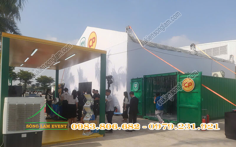 Cho thuê nhà bạt tổ chức lễ kỷ niệm 10 năm thành lập nhà máy C.P.Củ Chi