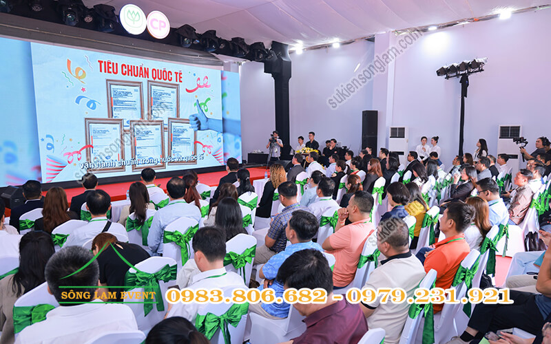 Cho thuê nhà bạt tổ chức lễ kỷ niệm 10 năm thành lập nhà máy C.P.Củ Chi