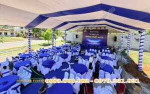 Cho thuê nhà bạt tổ chức Lễ khai trương showroom Quang Phát Auto Lâm Đồng