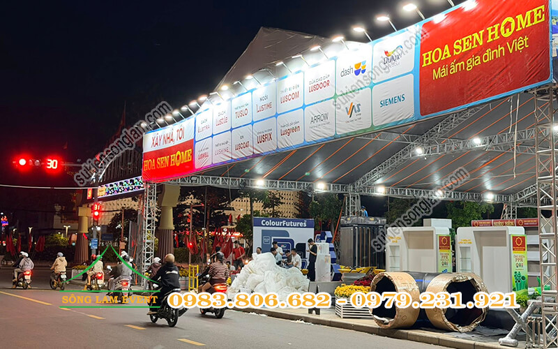 Cho thuê nhà bạt tổ chức Mái ấm gia đình Việt 2026 tại Đắk Lắk