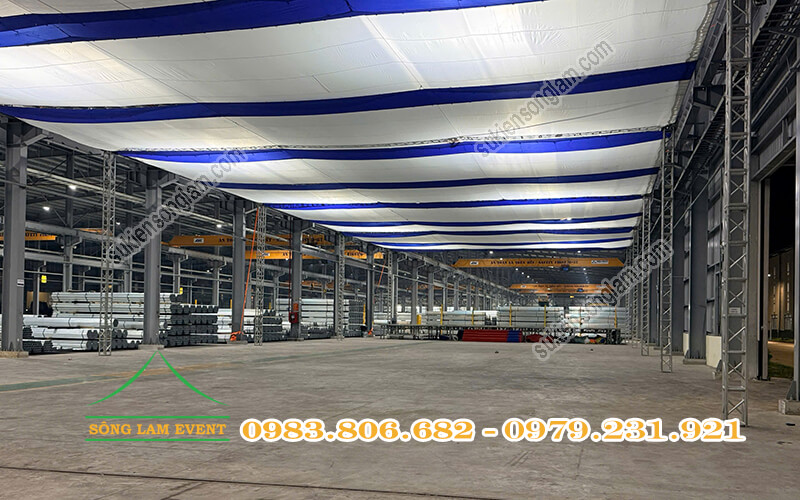 Cho thuê khung truss tổ chức Lễ khánh thành nhà máy ống thép Hòa Phát Long An