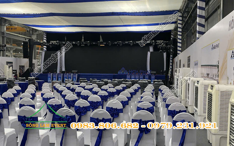 Cho thuê khung truss tổ chức Lễ khánh thành nhà máy ống thép Hòa Phát Long An