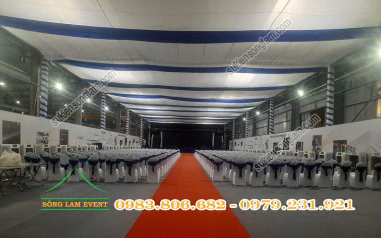 Cho thuê khung truss tổ chức Lễ khánh thành nhà máy ống thép Hòa Phát ...