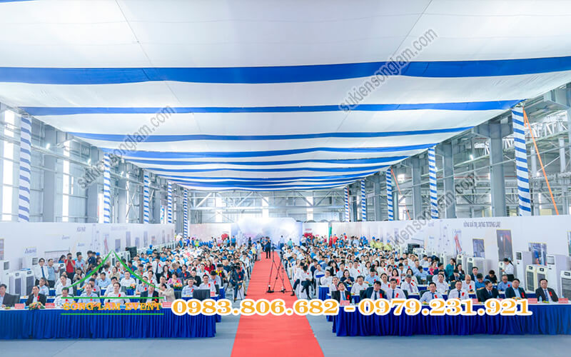 Cho thuê khung truss tổ chức Lễ khánh thành nhà máy ống thép Hòa Phát Long An