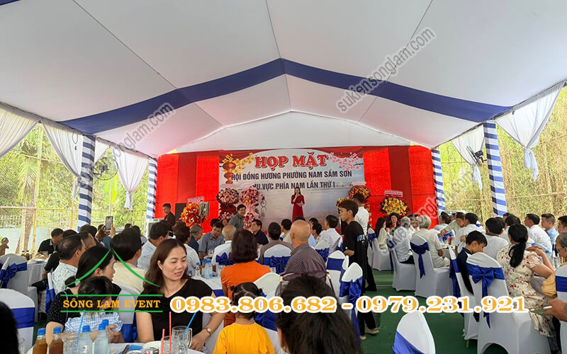 Cho thuê nhà bạt tổ chức Họp mặt hội đồng hương phường Nam Sầm Sơn tại TPHCM