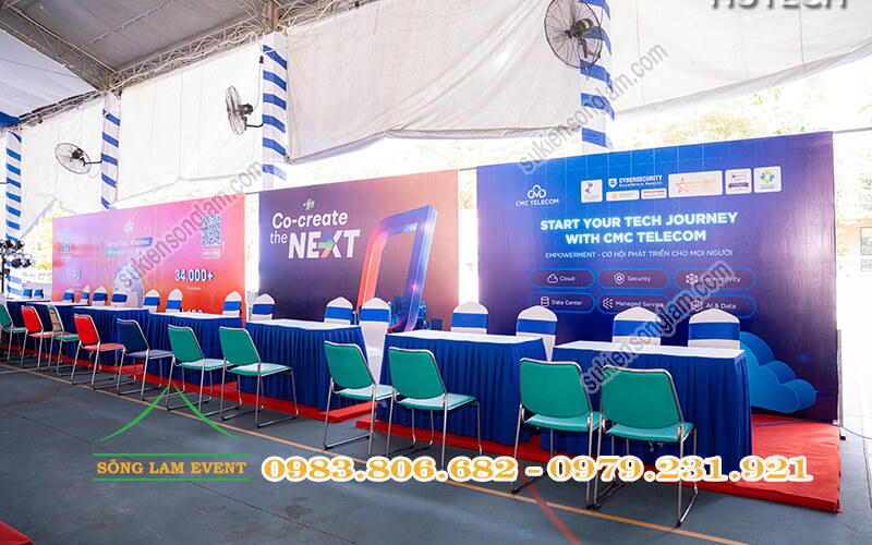 Cho thuê nhà bạt tổ chức Hutech It Open Day 2026