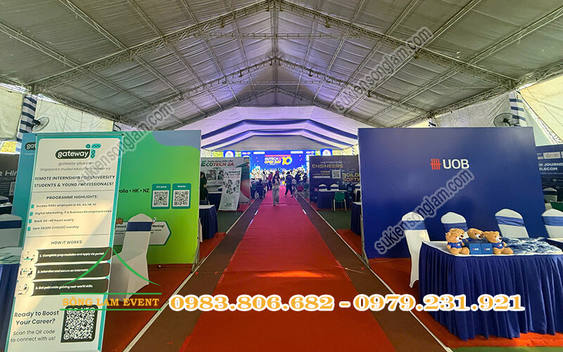 Cho thuê nhà bạt tổ chức Hutech It Open Day 2026