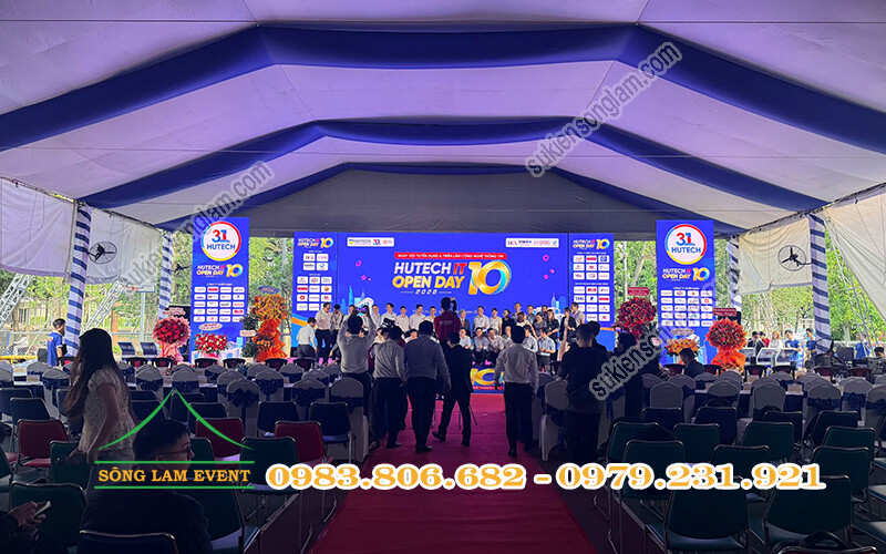 Cho thuê nhà bạt tổ chức Hutech It Open Day 2026