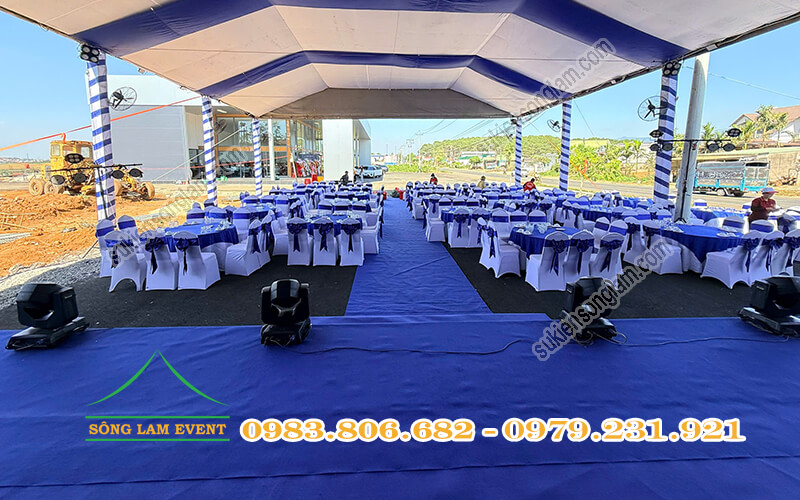 Sàn sân khấu và thảm trải trong nhà bạt không gian