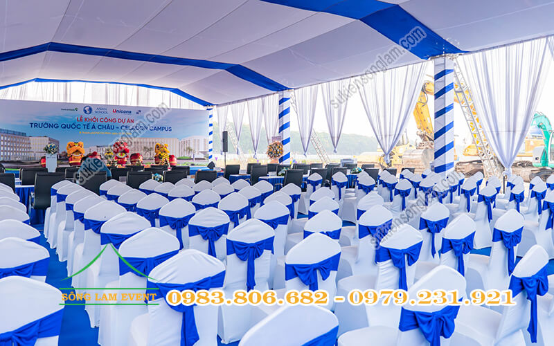 Xử lý thoát nước nhà bạt mùa mưa