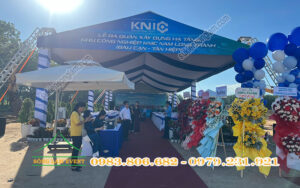 Cho thuê nhà bạt tổ chức Lễ ra quân xây dựng KCN KNIC Nam Long Thành